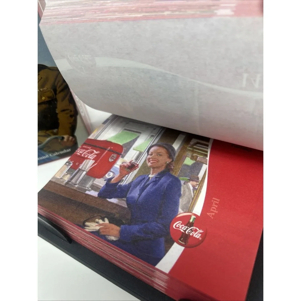 NIB 2003 Coca-Cola Brand Desk Calendar Full Color Advertising Company History
